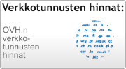 OVH:n verkkotunnusten hinnasto